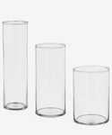 Ikea Cylinder Clear Glass Vases Storage Anne Nilsson 12588 Set Of 3 New. Fixed Price $42.95.