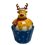 Temptations By Tara Holiday Reindeer Trinket Cupcake Holder With Gift Box. Fixed Price $15.00.