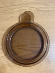 Euc Pyrex P-240-C Amber Brown Grab-it Bowl Original Replacement Lid Vtg Smoke. Fixed Price $10.00.