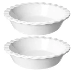 Le Tauci Ceramic Pie Pans Plate For Baking, 9 Inch Deep -new. Fixed Price $59.99.