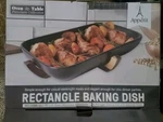 Appetit Rectangle Baking Dish 15X 10X3" Porcelain W/bamboo Trivet * See Descript. Fixed Price $28.88.