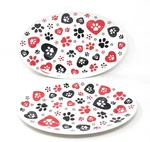 Temp-tations Seasonal 14" & 16" Platters, Set Of 2,SERVING Tray, Pawfetti T49885. Fixed Price $34.95.