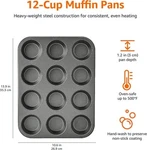 Amazon Basics Nonstick Muffin Baking Pan, 12 Cups - Set Of. Fixed Price $14.95.