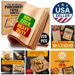 High-temperature Safe 220 Pcs Parchment Paper Sheets 12X16 Perfect For Baking. Fixed Price $56.99.