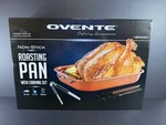New Sealed Ovente 15 X11.4 Non-stick Roasting Pan With Carving Set. Fixed Price $19.95.
