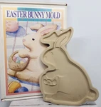 Easter Bunny Superstone Cookie Mold By Sassafras, 1996, Vtg, Made In Usa Box. Fixed Price $15.00.