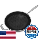 Hell's Kitchen Hells Hybrid 12 Wok Pan Tri-clad Stainless Steel And. Fixed Price $186.19.