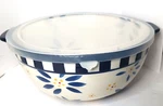 Temp-tations Temptations Old World 6 Qt Large Serving Bowl With Handles Lid. Fixed Price $34.99.