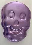 Wilton Industries 2105 2099 Skeleton Purple Cake Pan 12 X 2.25 Inches Deep. Fixed Price $11.00.