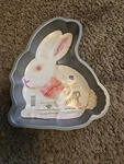 Non Stick Easter Bunny Cake Pan, Dishwasher Safe, Gray, Bakers Secret. Fixed Price $7.95.