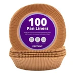 Decopac 8" Cake Pan Liners, 100 Pack Non-stick Siliconized Greaseproof Air Fryer. Fixed Price $26.79.