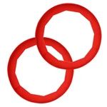 Antenda Adjustable Silicone Pie Crust Shields - Baking 2 Pcs (red),. Fixed Price $19.99.