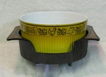 Vintage "nordic Ware La Souffl Dish & Casserole Holder, Harvest Gold. Fixed Price $18.85.