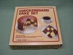 Checkerboard Cake Pan Set, Nip, Made In Usa. Fixed Price $6.99.