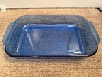Vintage Pyrex 232-R Cobalt Blue Qt. Glass Casserole Dish 11 7 1.5". Fixed Price $21.95.