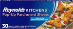 Reynolds Kitchens Pop-up Parchment Paper Sheets, 30 Count, Fits Standard Baking. Fixed Price $9.54.