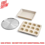 Our Place Wonder Oven Pro Chef Kit Non-toxic, Nonstick Bakeware Set, Cream. Fixed Price $70.99.