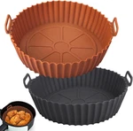 2 Pack Air Fryer Silicone Liners For Ninja 3QT 5QT Baking Tray Oven Accessories. Fixed Price $21.94.