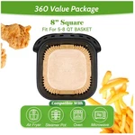 8" Disposable Air Fryer Parchment Liners 360 Pcs Non-stick. Fixed Price $45.59.