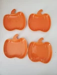*new*chantal Pumpkin Orange Snack Plate 6 By Oven Safe 93-PMFP14 Set Of. Fixed Price $16.00.