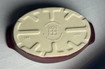 Pampered Chef Oval Baker Stoneware Cranberry Traditions Casserole DISH210905. Fixed Price $30.00.