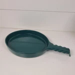 Frankoma Pottery Cornbread Pan Prairie Green Oval Baker FBP-2. Fixed Price $19.99.