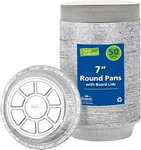 Nicole Home Collection Aluminum Pans Round Disposable 7, Foil. Fixed Price $33.96.