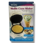Rival Waffle Cone Maker Model WC800 01 Wt White W/ Roller. Fixed Price $41.99.