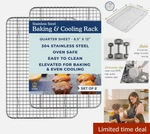 Ultra Cuisine Oven-safe, Dishwasher-safe 100% Stainless Steel Cooling & Baking. Fixed Price $32.99.