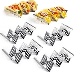 Taco Set Of 6, Stainless Steel Stand, Stylish Pack. Fixed Price $14.59.