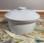 Chantal Cup Baking Dish Lid White 93-CF12 2005 Oven Freezer Microwave Safe. Fixed Price $16.99.