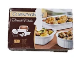 Corningware French White 11 Piece Set New Old Stock Casserole With Lids. Fixed Price $72.79.