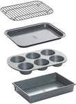 Professional 4-PIECE Non-stick Toaster Oven Set. Fixed Price $37.52.
