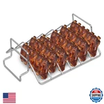 Burly Rib For Big Green Egg, Stainless Steel Bbq Racks Grilli. Fixed Price $36.07.
