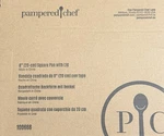 New Pampered Chef Square Pan With Lid Nib 100668. Fixed Price $25.00.