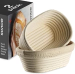 Bread Banneton Proofing Basket Set 2 Oval 10X6 Inch Sourdough Rising. Fixed Price $33.17.
