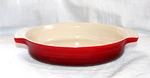 Creuset Oval Stoneware Casserole Au Gratin Baking Pan 10-22 Red 9.5 Clean. Fixed Price $29.99.