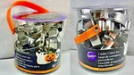 2 Wilton Halloween Cookie Cutter Sets With 18 Shapes In Each Pkg Metal. Fixed Price $28.98.