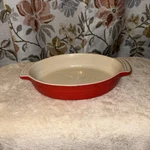 Creuset 13-20 Casserole Baking Dish Stoneware Oval Pan Red 10X7. Fixed Price $35.00.