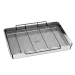 Baker's Secret Bakers Non-toxic Large Roasting Pan 18 Rack Roaster 100. Fixed Price $74.00.