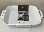 Staub Ceramique Rectangular Gratin Baking Dish 10.5 X7.5 2.5QT White.. Fixed Price $38.00.