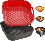 2 Pack Silicone Liners Reusable, 7.1 Inch 4-7 Qt Squar. Fixed Price $9.98.