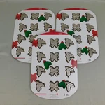 Celebrate It Non-stick Holly Leaf Bows Christmas Baking Sheet Cookie Pans #8158. Fixed Price $23.96.