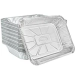 Disposable Aluminum Foil Large Rectangular Rack Roaster Pans 17 X 12.75 3.1IN. Fixed Price $659.98.