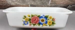 Vintage Pyrex Cottage Garden Pan Milk Glass Bread Meatloaf Dish Excellent!!. Fixed Price $70.00.