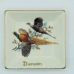 West Highland Pottery Square Trinket Dish - Pheasants Dunoon 10CM Ceramic. Fixed Price $12.90.