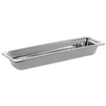Bon Chef 5610 Stainless Steel 1/2 Size Long Food Pan, Arches Design, 3 Quart. Fixed Price $316.00.