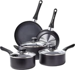 Basics Stick Kitchen Cookware 8-PIECE Set, Non-induction. Fixed Price $44.99.