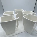 Malacasa Flora Porcelain Mug Tea/coffee Cups, 330ML, Ivory White. Fixed Price $9.50.