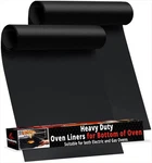 2 Large Thick Heavy Duty Non Stick Teflon Oven Liners Mat, Pack, Black. Fixed Price $18.48.